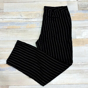 RALPH LAUREN Black  striped linen pants